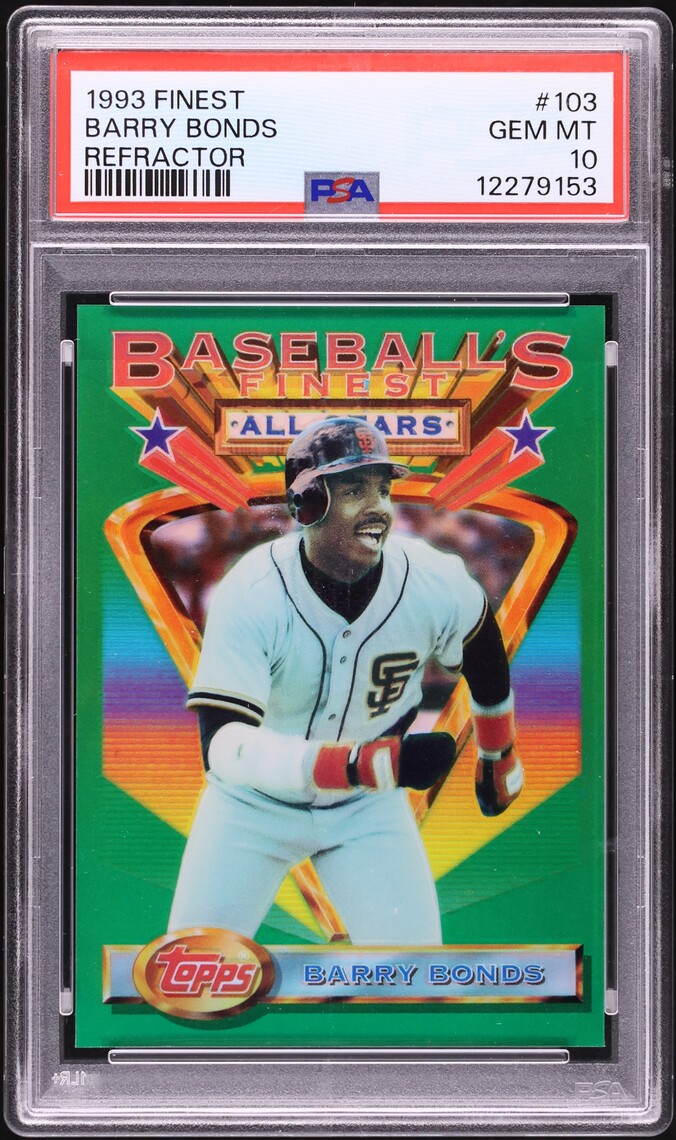 1993 Finest Refractor Barry Bonds #103 PSA 10 GEM MINT