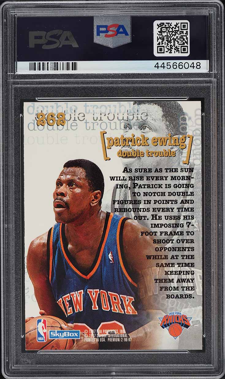 1996 Skybox Premium Patrick Ewing #262 PSA 7 NRMT