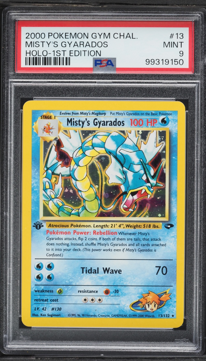 2000 Pokemon Gym Challenge 1st Edition Holo Misty's Gyarados #13 PSA 9 MINT