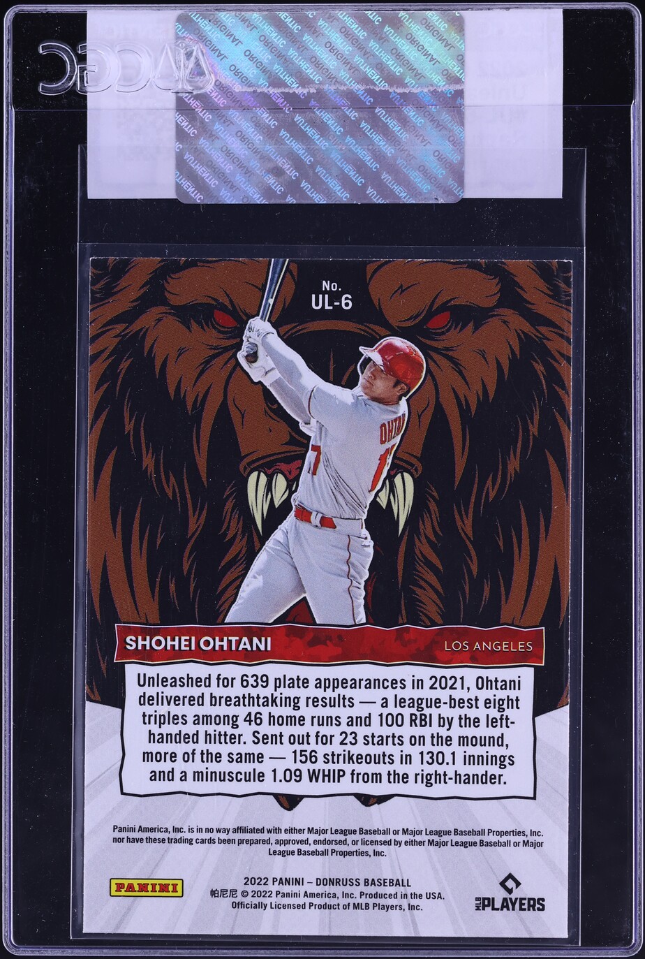 2022 Donruss Unleashed Rapture Shohei Ohtani #UL-6 CGC AUTH