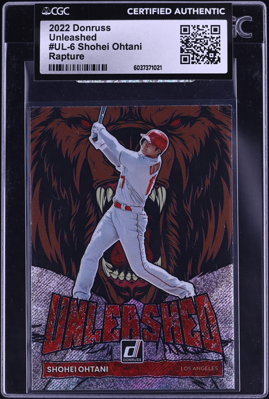 2022 Donruss Unleashed Rapture Shohei Ohtani #UL-6 CGC AUTH