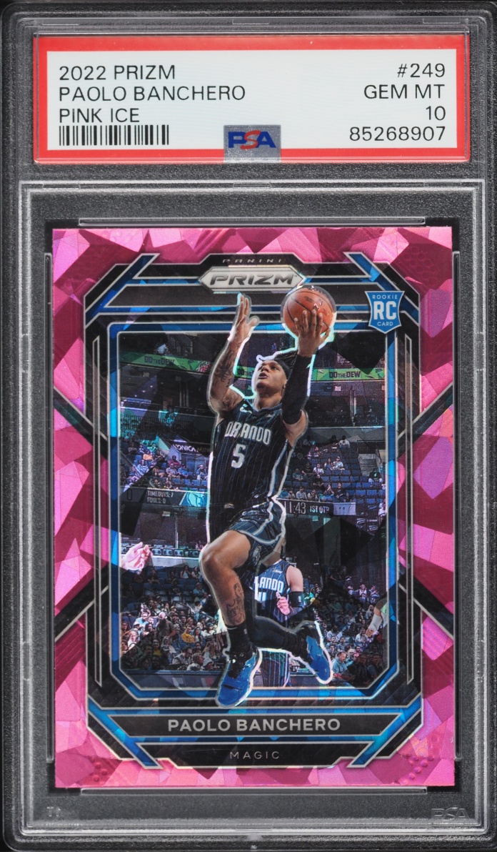 2022 Panini Prizm Pink Ice Paolo Banchero ROOKIE #249 PSA 10 GEM MINT