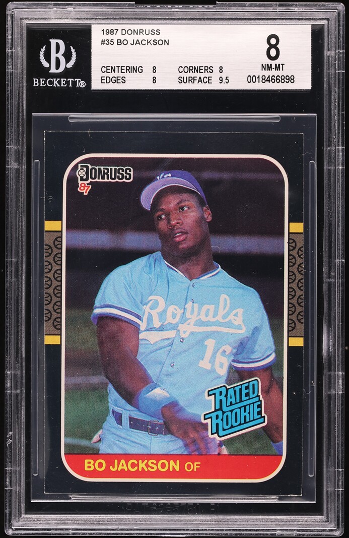 1987 Donruss Bo Jackson ROOKIE #35 BGS 8 NM-MT
