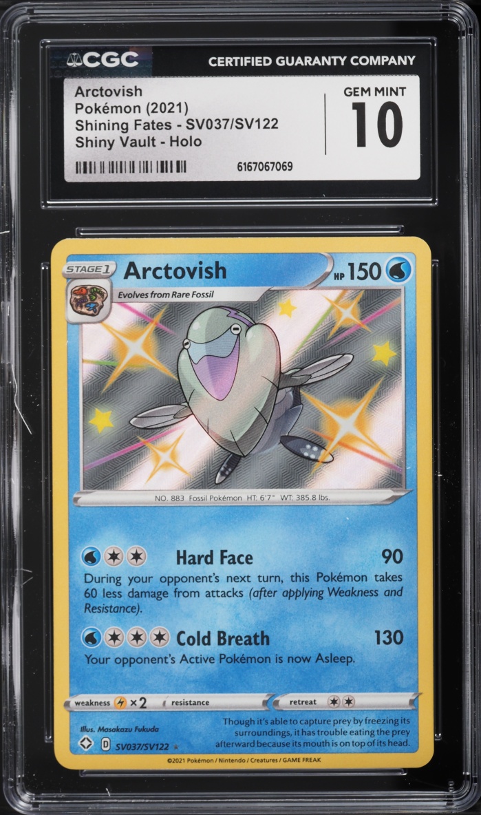 2021 Pokemon SWSH Shining Fates Shiny Arctovish #SV037 CGC 10 GEM MINT