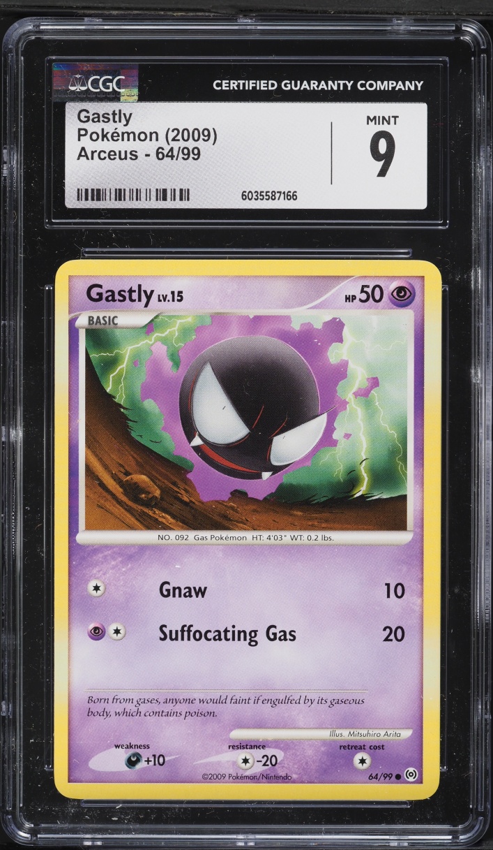 2009 Pokemon Platinum Arceus Gastly #64 CGC 9 MINT