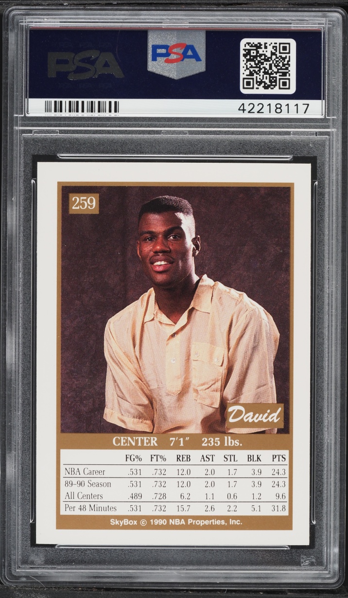 1990 Skybox Prototype David Robinson #259 PSA 9 MINT