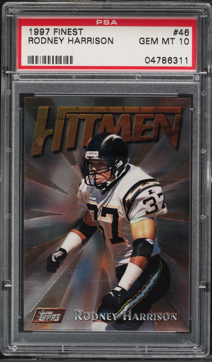 1997 Finest Football Rodney Harrison #46 PSA 10 GEM MINT
