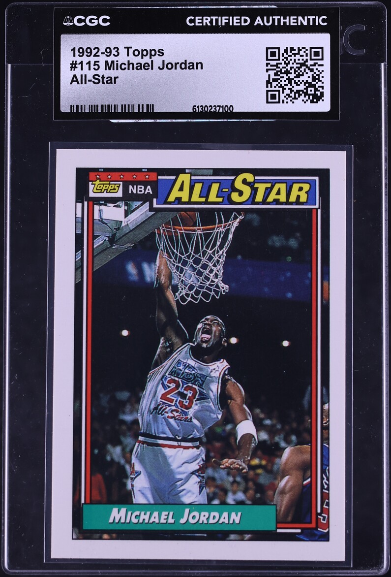 1992 Topps All Star Michael Jordan #115 CGC AUTH