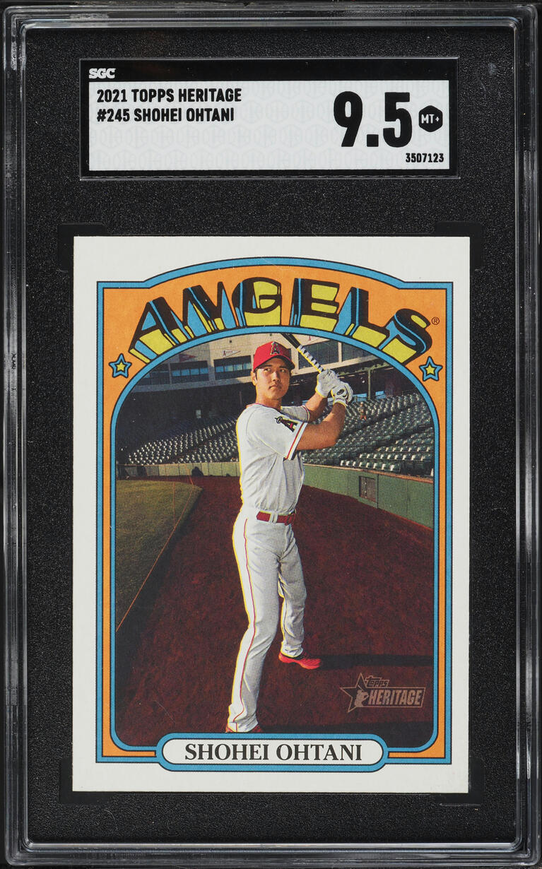 2021 Topps Heritage Shohei Ohtani #245 SGC 9.5 MINT+