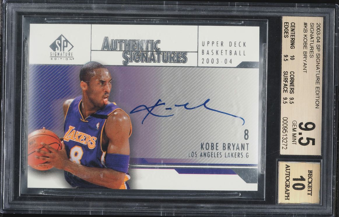 2003 SP Signature Edition Kobe Bryant AUTO #AS-KB BGS 9.5 GEM MINT - Photo 1
