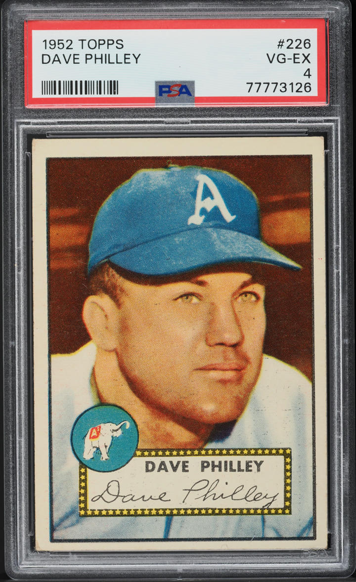 1952 Topps Dave Philley #226 PSA 4 VGEX