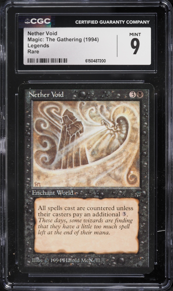 1994 Magic The Gathering MTG Legends Nether Void CGC 9 MINT