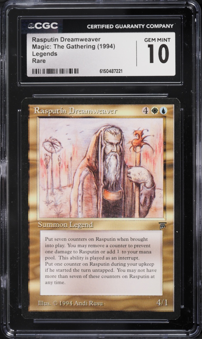1994 Magic The Gathering MTG Legends Rasputin Dreamweaver CGC 10 GEM MINT