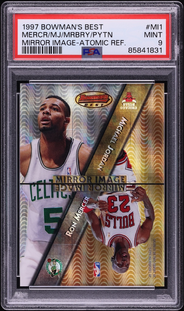 1997 Bowman's Best Mirror Image Atomic Refractor Jordan Mercer Marbury Payton #MI1 PSA 9 MINT