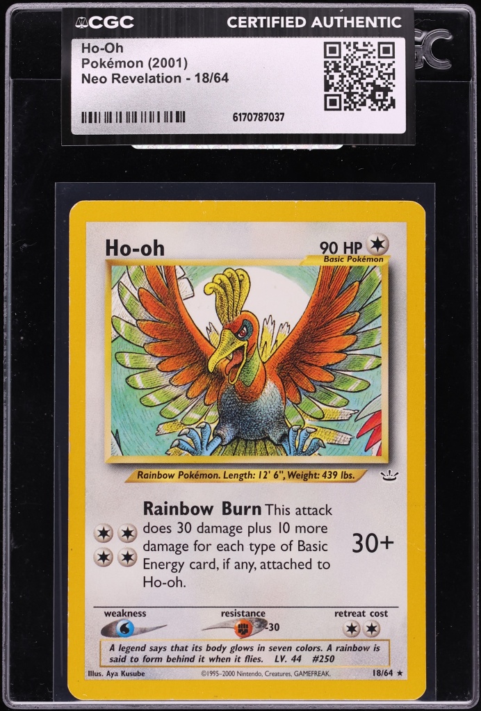 2001 Pokemon Neo Revelation Ho-Oh #18 CGC AUTH