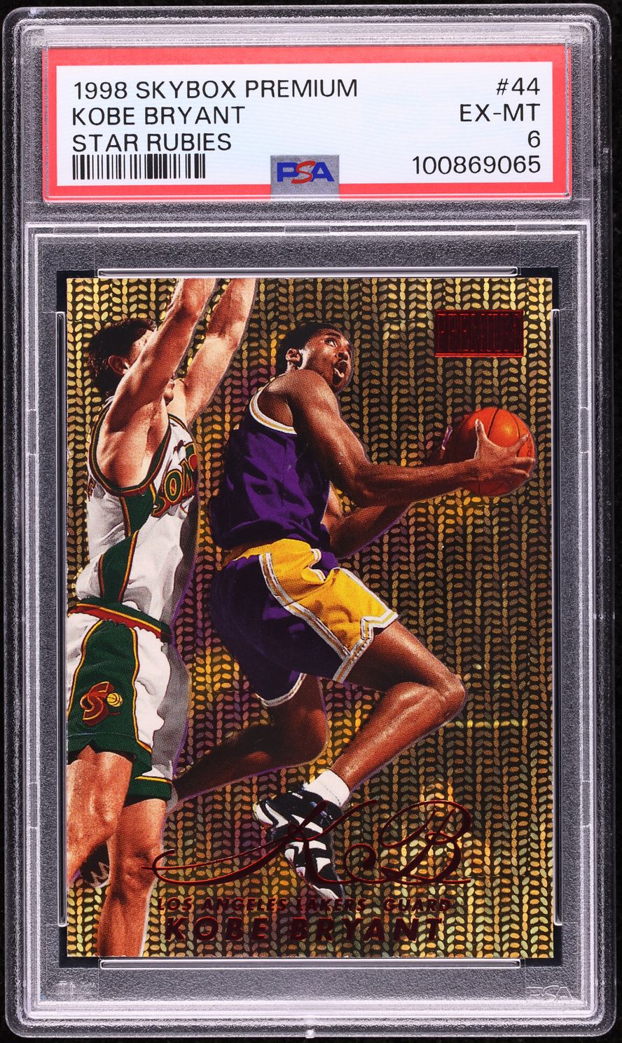 1998 Skybox Premium Star Rubies Kobe Bryant /50 #44 PSA 6 EXMT