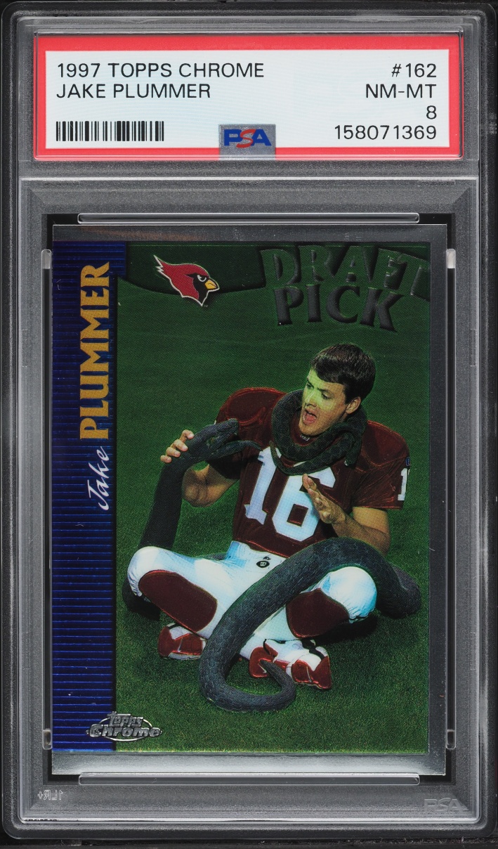 1997 Topps Chrome Jake Plummer ROOKIE #162 PSA 8 NM-MT