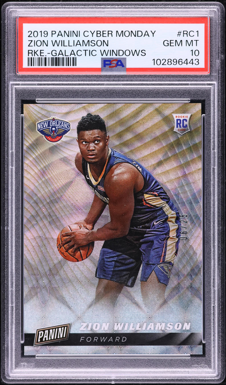 その他 PSA10  Zion Williamson Rookie Special RC 2019 Panini Cyber Monday Galactic Windows Zion Williamson