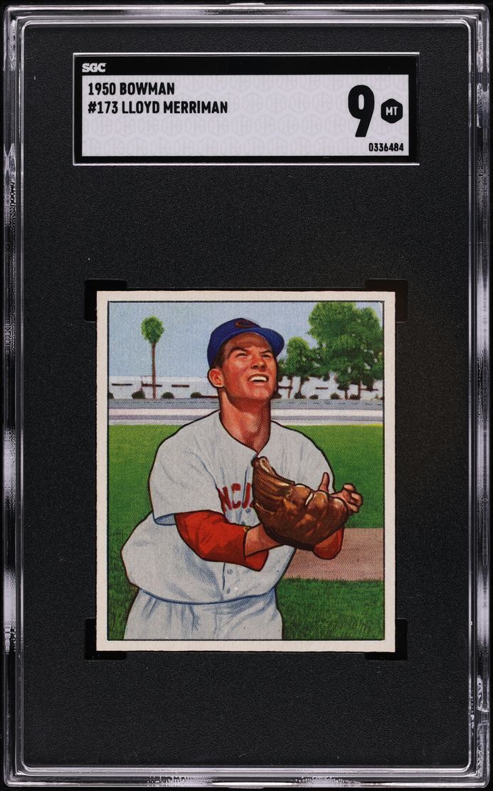 1950 Bowman Lloyd Merriman #173 SGC 9 MINT