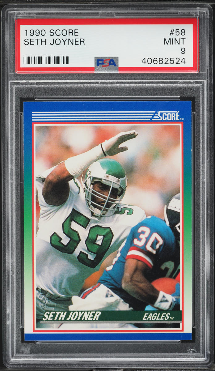 1990 Score Football Seth Joyner #58 PSA 9 MINT