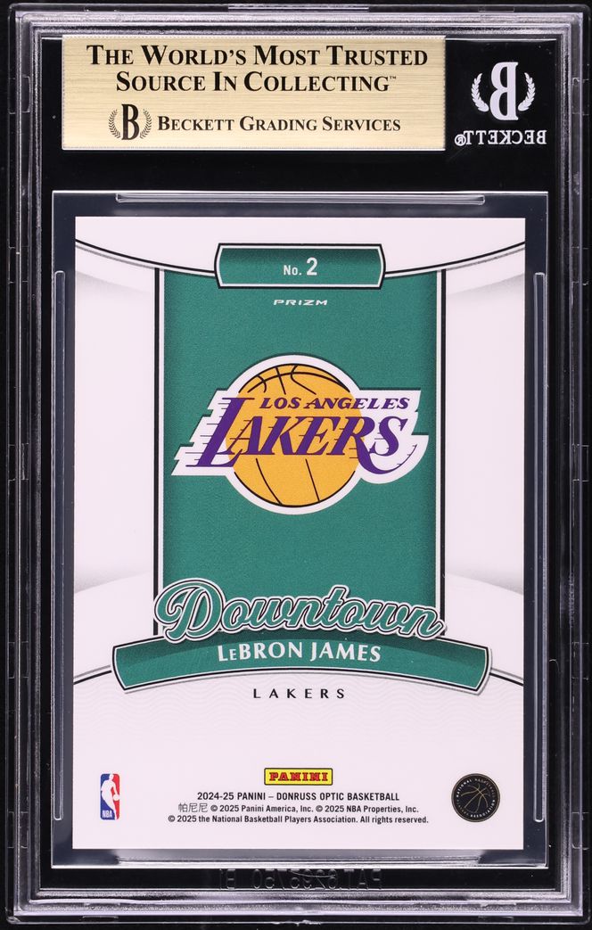 2024 Donruss Optic Downtown LeBron James #2 BGS 9.5 GEM MINT