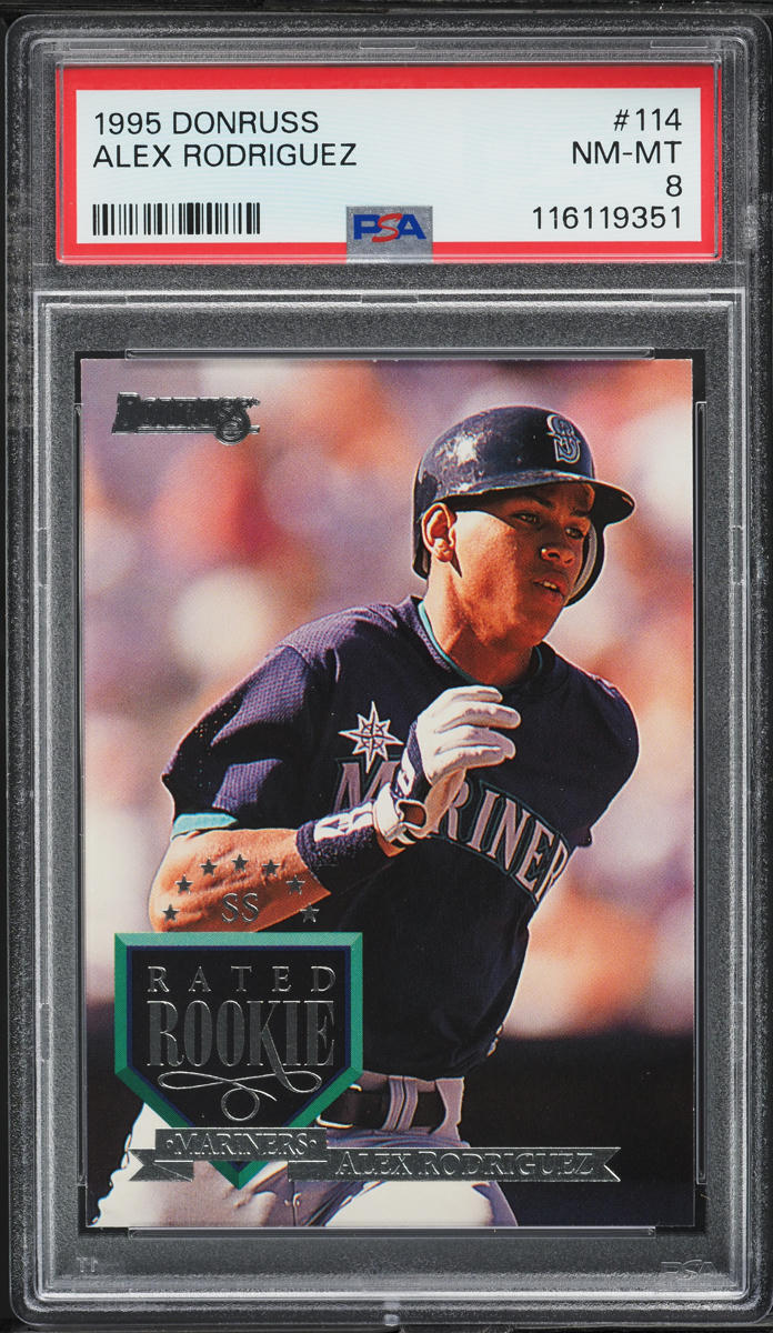 1995 Donruss Alex Rodriguez ROOKIE #114 PSA 8 NM-MT