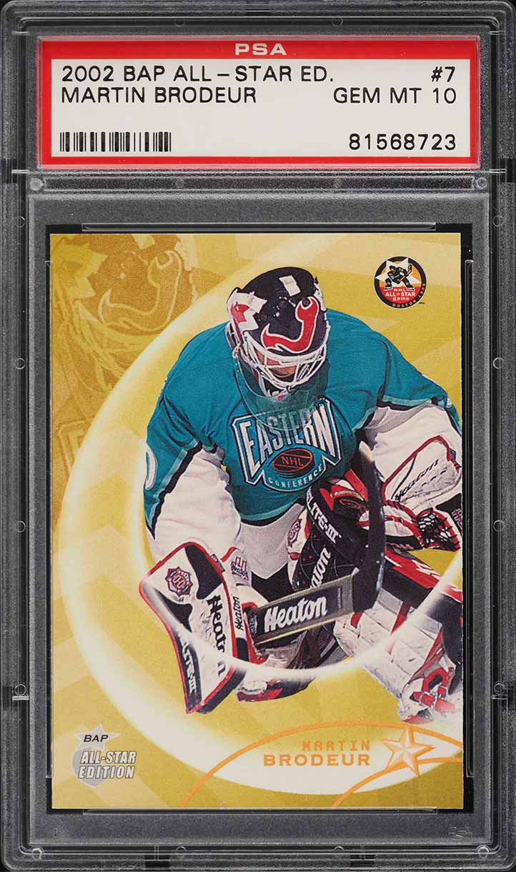 2002 BAP All-Star Edition Martin Brodeur #7 PSA 10 GEM MINT