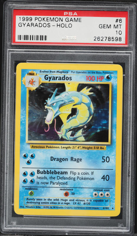 2016 Pokemon Japanese 20th Anniversary 1st Edition Holo Gyarados