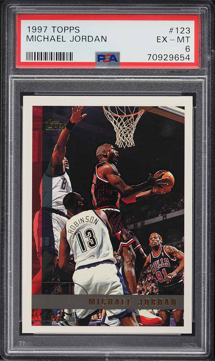 1997 Topps Basketball Michael Jordan #123 PSA 6 EXMT