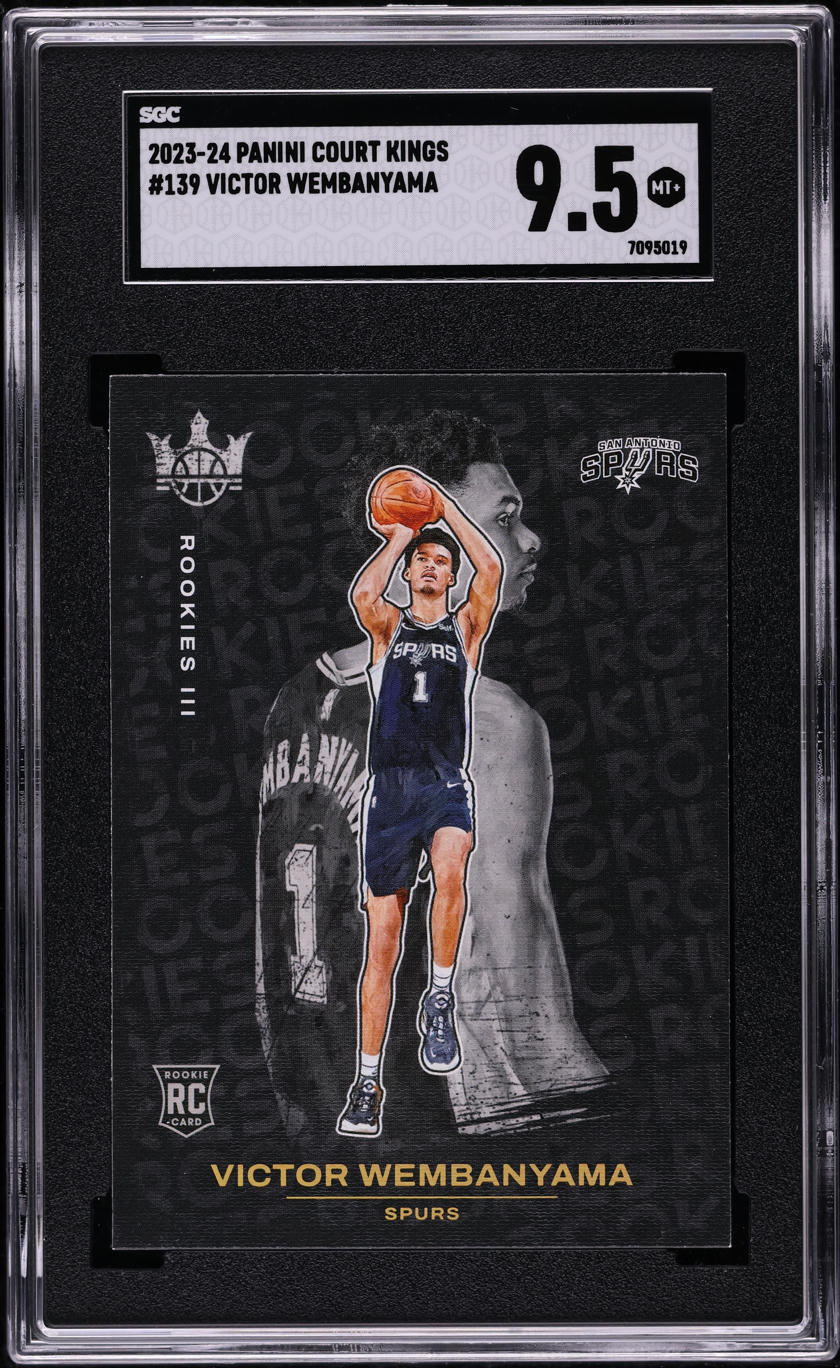 2023 Panini Court Kings Victor Wembanyama ROOKIE #139 SGC 9.5 MINT+