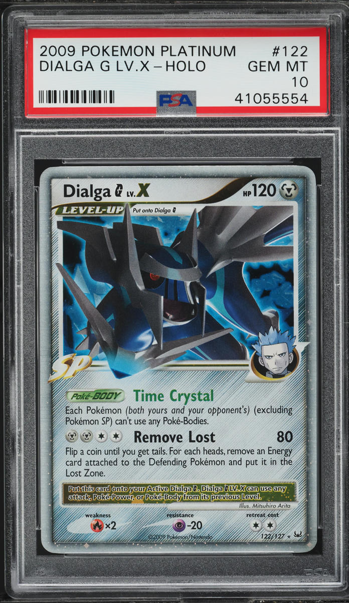 2009 Pokemon Platinum Holo Dialga G Lv.X #122 PSA 10 GEM MINT