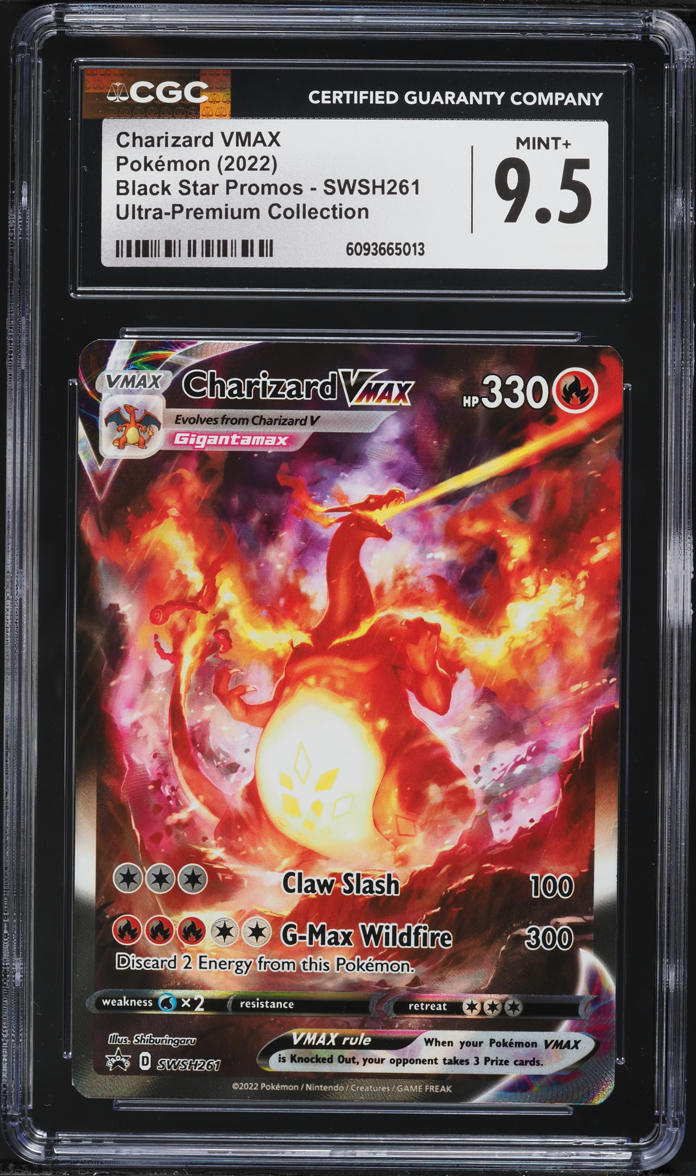 2022 Pokemon Sword & Shield Promo Ultra Premium Charizard VMAX #SWSH261 CGC 9.5 MINT+