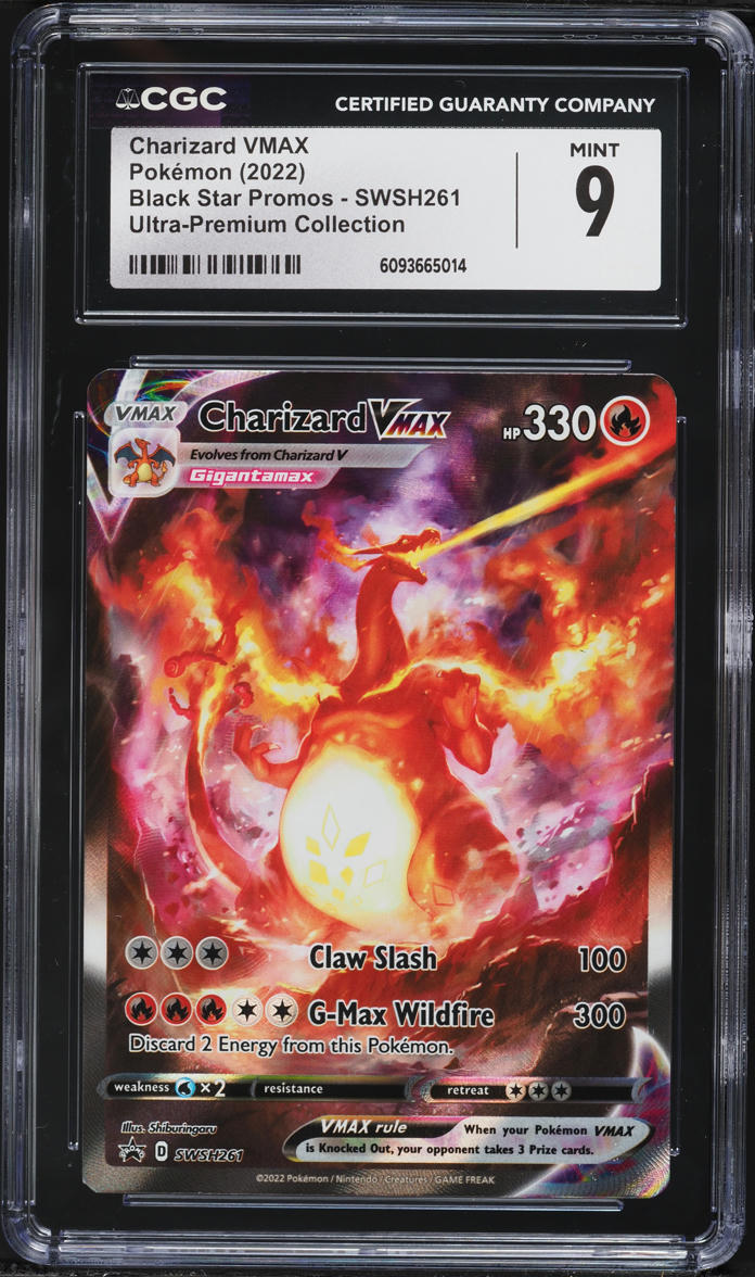 2022 Pokemon Sword & Shield Promo Ultra Premium Charizard VMAX #SWSH261 CGC 9 MINT