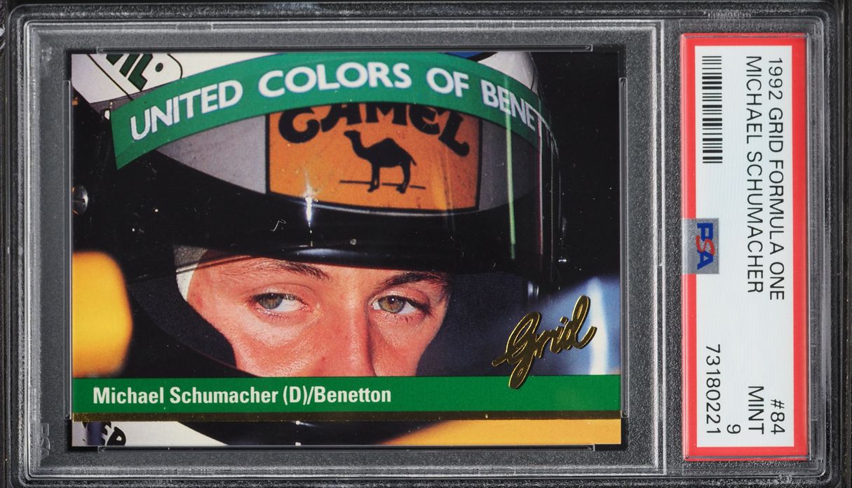 1992 Grid Formula 1 F1 Michael Schumacher ROOKIE #84 PSA 9 MINT