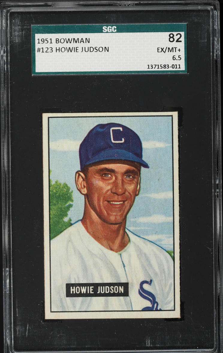 1951 Bowman Howie Judson #123 SGC 6.5 EXMT+