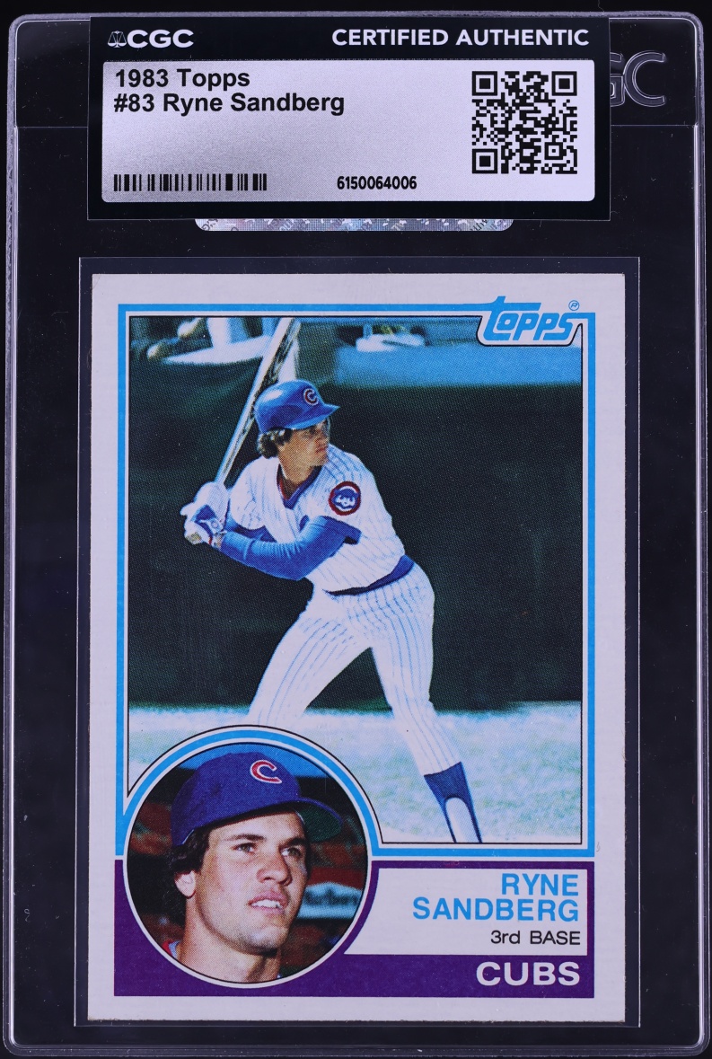 1983 Topps Ryne Sandberg ROOKIE #83 CGC AUTH