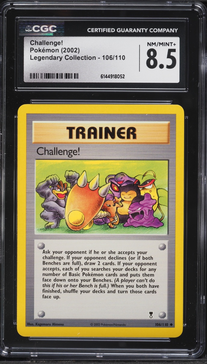 2002 Pokemon Legendary Collection Challenge! #106 CGC 8.5 NM-MT+