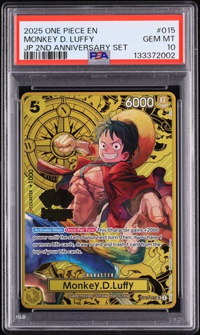 2025 One Piece 2nd Anniversary Set Monkey D. Luffy #OP09-061 CGC