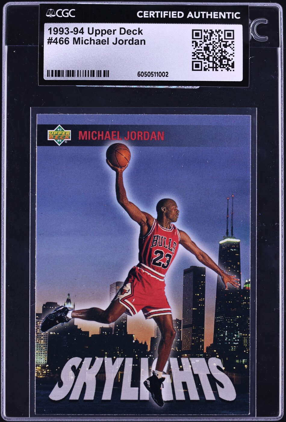1993 Upper Deck Skylights Michael Jordan #466 CGC AUTH