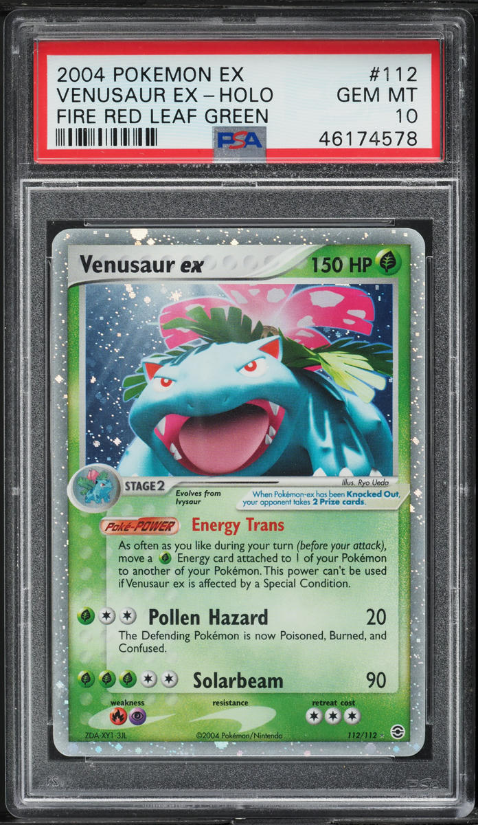 2004 Pokemon EX Fire Red & Leaf Green Holo Venusaur ex #112 PSA 10 GEM MINT