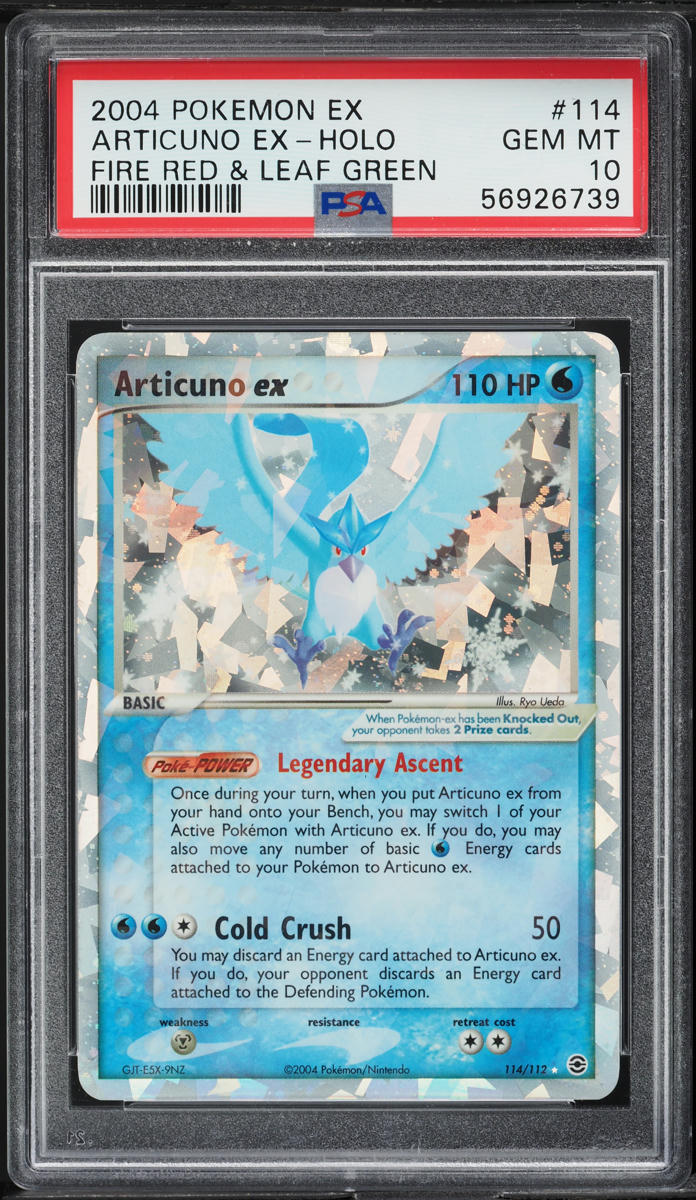 2004 Pokemon EX Fire Red & Leaf Green Holo Articuno ex #114 PSA 10 GEM MINT