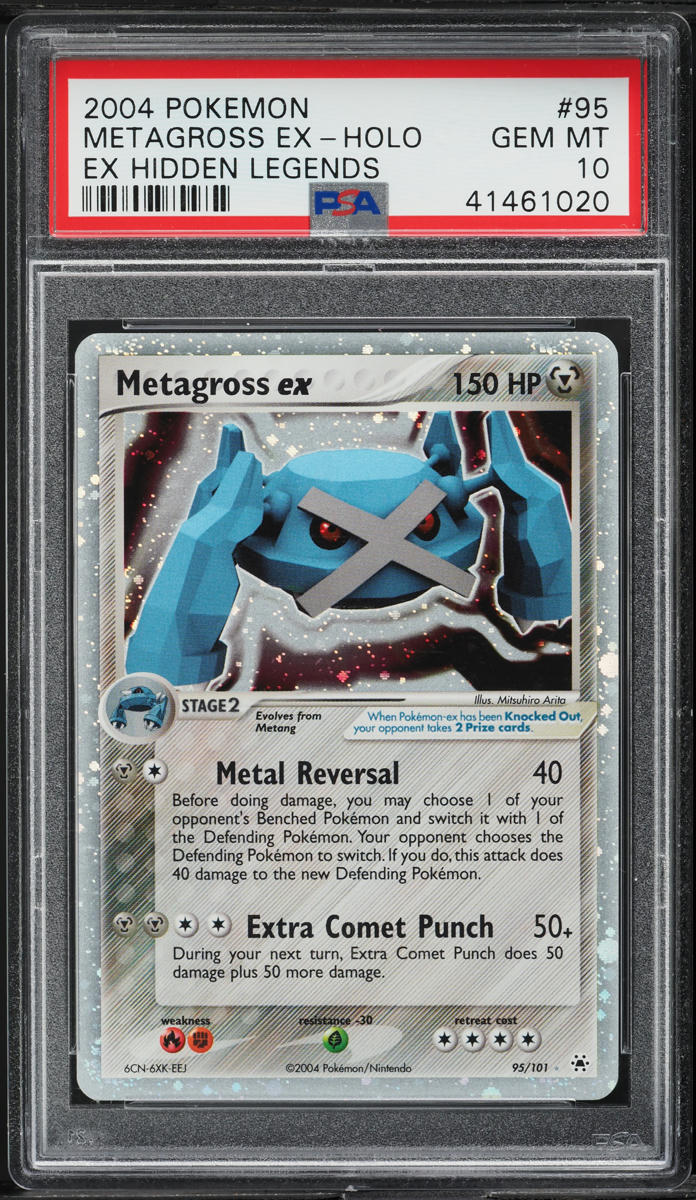 2004 Pokemon EX Hidden Legends Holo Metagross ex #95 PSA 10 GEM MINT