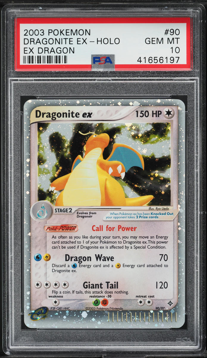 2003 Pokemon EX Dragon Holo Dragonite ex #90 PSA 10 GEM MINT