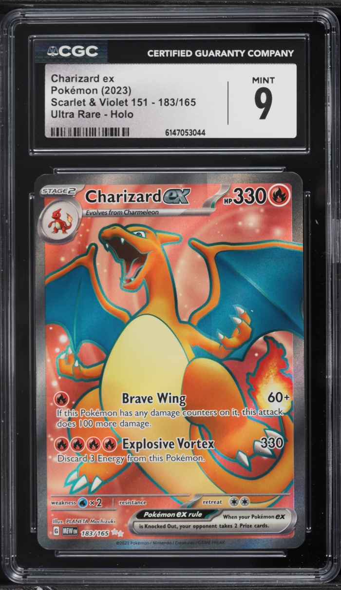 2023 Pokemon Scarlet & Violet 151 Full Art Charizard ex #183 CGC 9 MINT