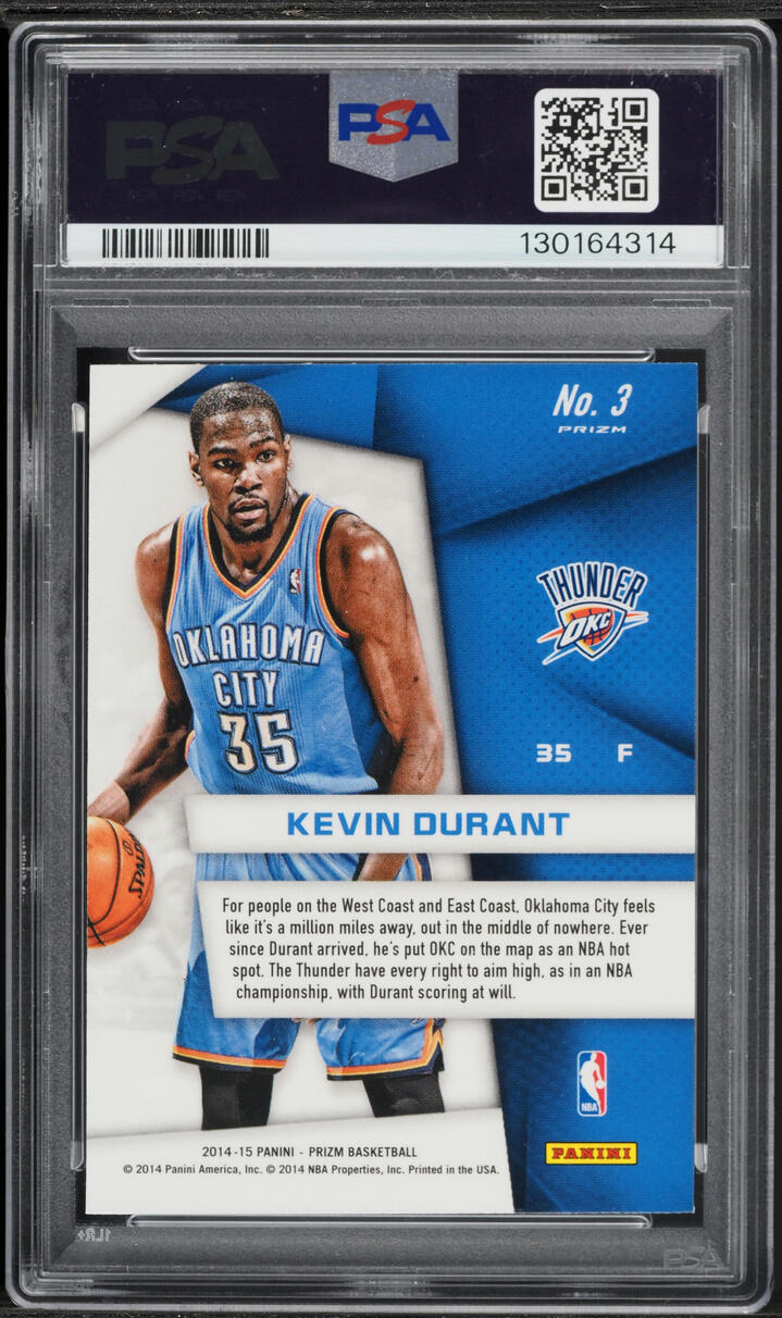 2014 Panini Prizm Superstars Kevin Durant #3 PSA 10 GEM MINT