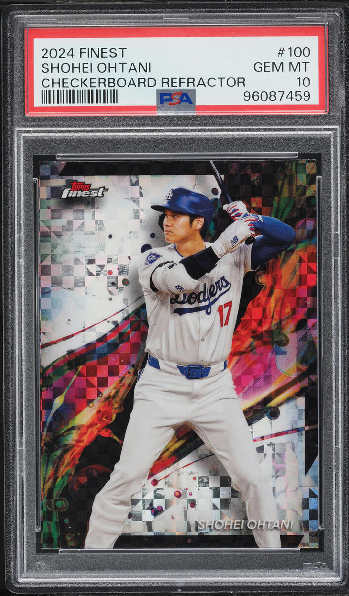 2024 Finest Checkerboard Refractor Shohei Ohtani #100 PSA 10 GEM MINT