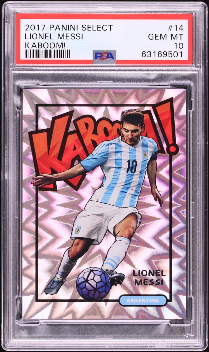 2017 Select Kaboom! Lionel Messi #14 PSA 10 GEM MINT