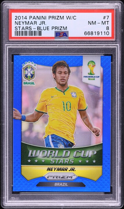 2014 Panini Prizm World Cup Neymar Jr. #112 PSA 8 NM-MT on