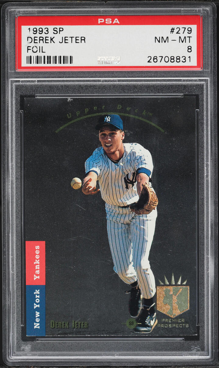 1993 SP Foil Derek Jeter ROOKIE #279 PSA 8 NM-MT