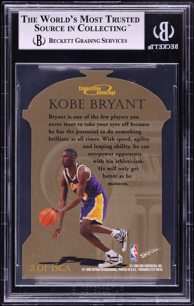 1997 Skybox Premium Competitive Advantage Kobe Bryant #CA2 BGS 9 MINT